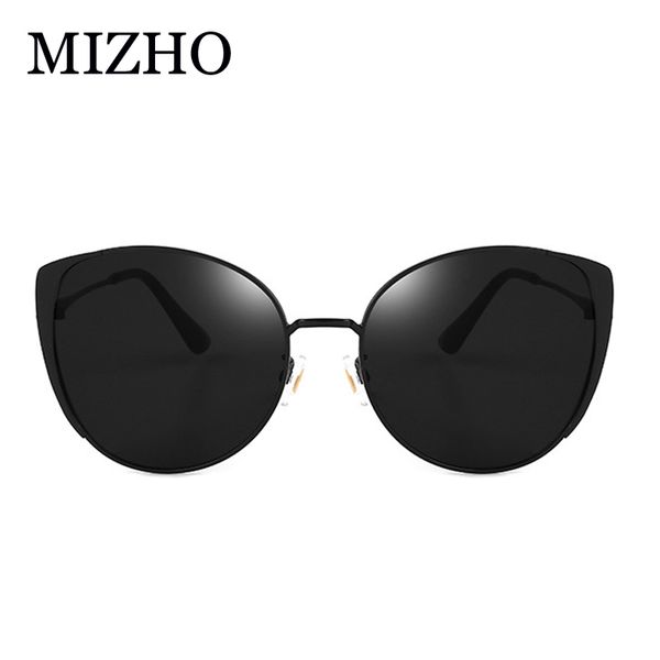 

mizho 2020 fashion cat eye women sunglasses brand woman vintage gradien cateye glasses ladies sunglasses metal retro pattern, White;black