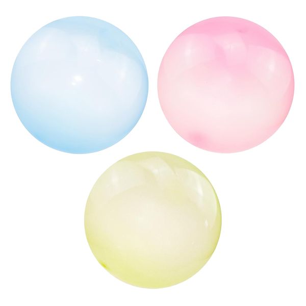 

3x inflatable bubble ball bubbles balloon outdoor party blue pink yellow s