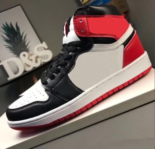 

male designer brand high shadow dunk 1 mid casual shoes 16 colors large size 36-44 sports shoes for children, Black