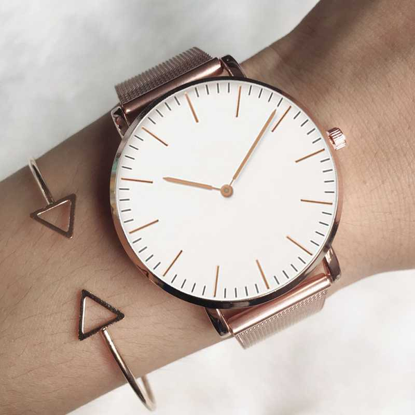 

2020 watch women simple fashion women's watches ladies quartz watch mesh strap ladies clock zegarek damski, Slivery;brown
