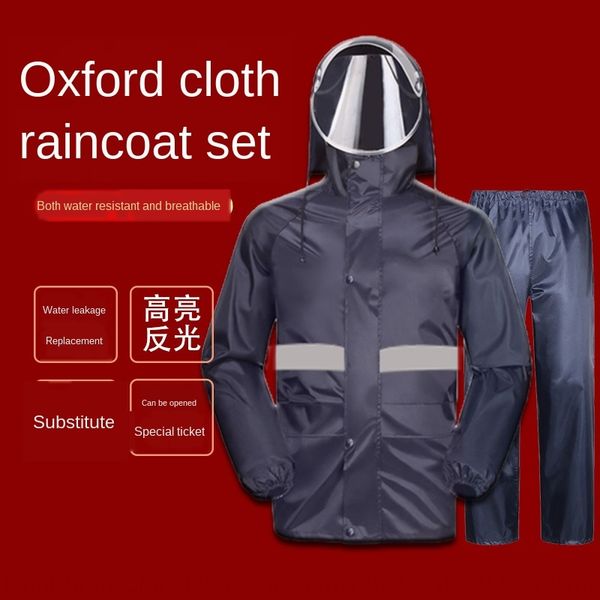 

taffic duty labo protection sanitation traffic duty labor protection sanitary r suit reflective raincoat split raincoat suit, Red;brown