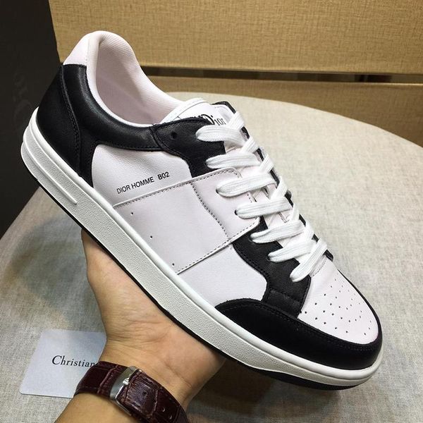 

b02 sneaker in calfskin men 's shoes sports plus size low luxury men shoes fashion sneakers comfortable outdoor walking soft footw