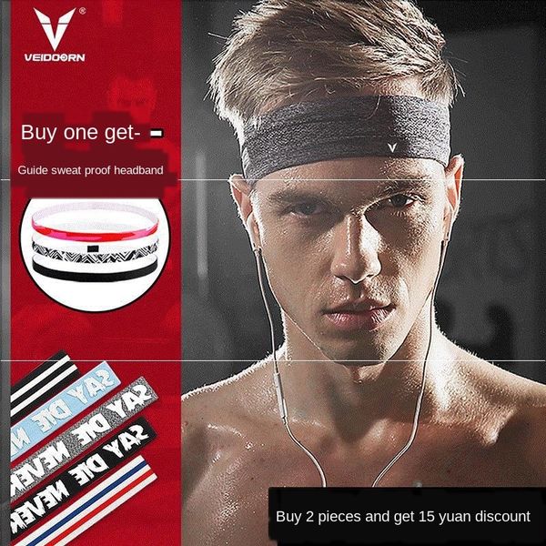 

f0m7k sweat-proof head basketball sweat-guiding hair hair b headscarf basketball scarf sweat-relieving men's and women's running h, Black;gray