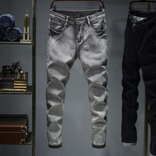 

2020 new seller mens denim jeans blue black ripped pants skinny broken h4 italy style bike motorcycle rock revival