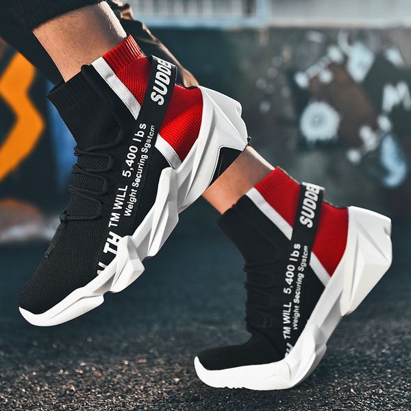 

men's outdoor basketball shoes training couple sports shoes zapatillas basquetbol breathable wearable casual running, Black