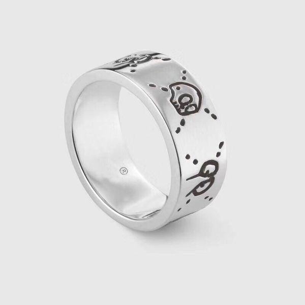 

popular fashion brand 925 sterling silver skull designer rings for lady design women party wedding luxury jewelry with for bride with box