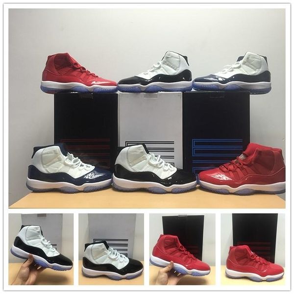 

11s concord number 45 23 unc gym red midnight navy mens basketball shoes womens sports trainer sneakers size eur 36-47