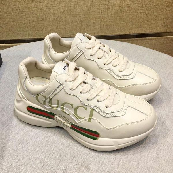 

new fashion women shoes breathable chaussures pour femme casual luxury rhyton leather sneaker zapatos de mujer lace -up women shoes vintage, Black