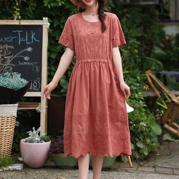 

ездить волны ездить пригонки пригонки сестра 2020 новых летний хлопка белье звена цепи выреза миди собранной талию тонкой, Black;gray