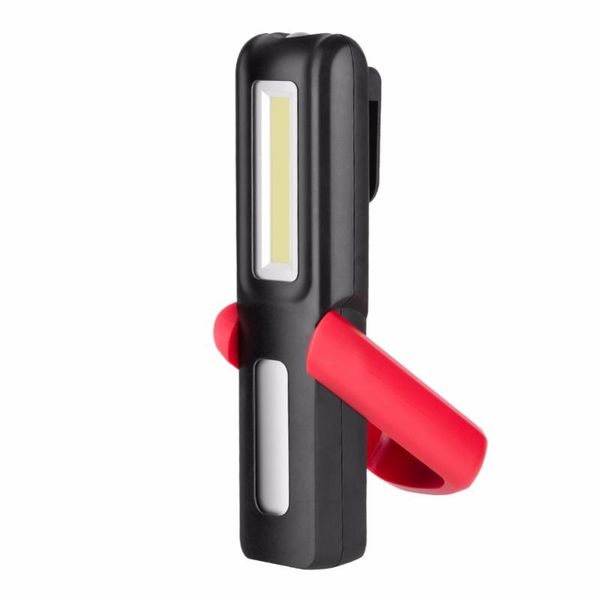 

portable lanterns usb rechargeable magnetic cob torch led work light with power indicator