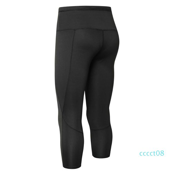 

women high waist capris yoga pants 4 way stretch tummy control workout running fitness yoga pants leggings with pocket ct08, White;red