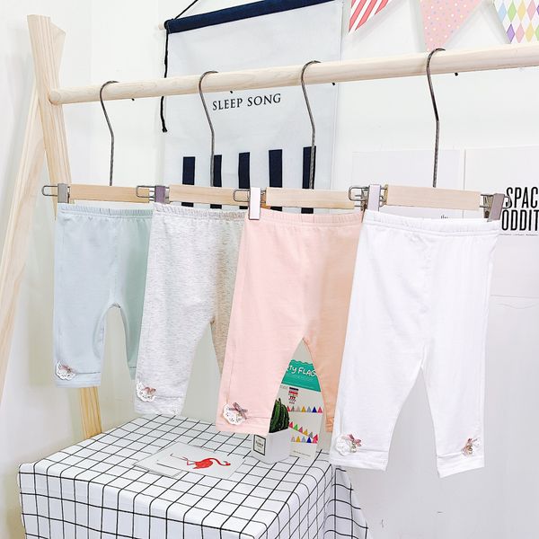 

2020 новые плотные узкие брюки lace tights0-3 лет девочка корейски все матч хлопка кружева леггинсы капри, Blue