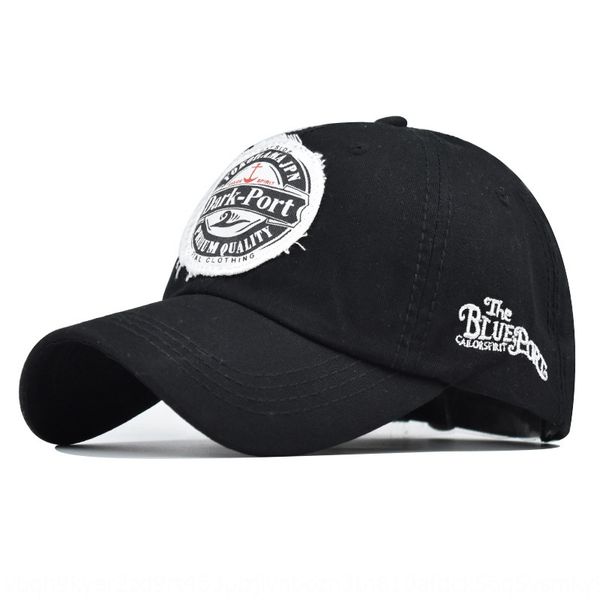 

new letter big embroidered baseball baseball cap made old cotton non-fading outdoor cap, Blue;gray