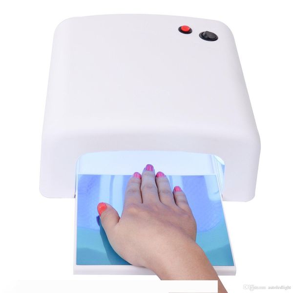 

36w nail dryer gel curing uv nail lamp with sliding tray and 4 pcs nail bulbs