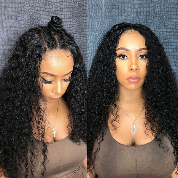 

deep wave bundles with closure remy brazilian hair natural human hair bundles with closure, Black