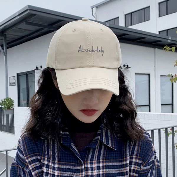 

female summer korean casual all-match student soft fashion sun baseball baseball cap hat letter cap children's tide, Blue;gray