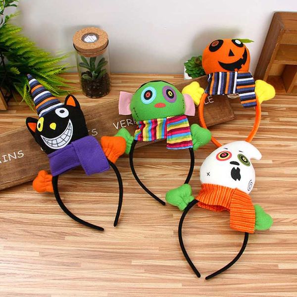 

christmas decorations halloween gift pumpkin hair clasp look style head make-up animal decor party decoration for kids supplies funny