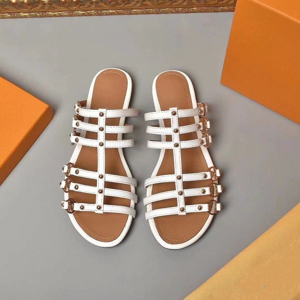 

spring sandals designer shoes classics brand slippers summer flat sandals fashion designer shoes leather beach shoes bag04 sc36, Black