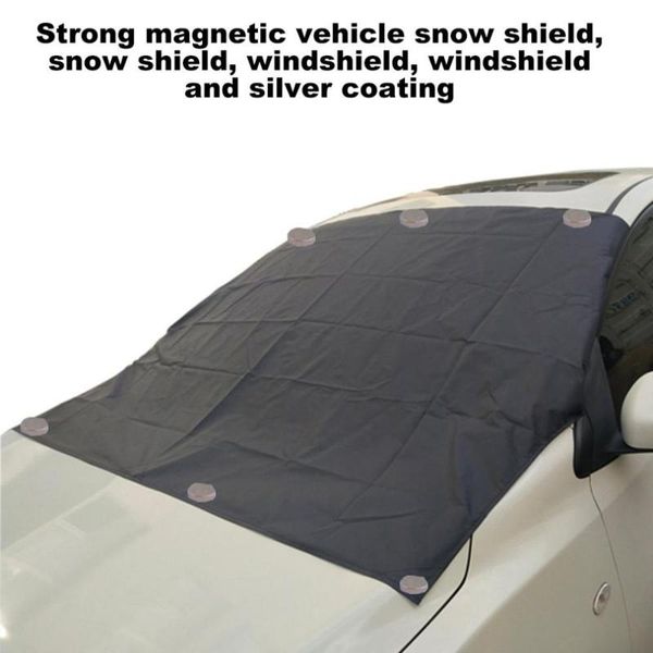 

new strong magnetic car snow block snow block windshield windproof silver cloth sun shade frost protection