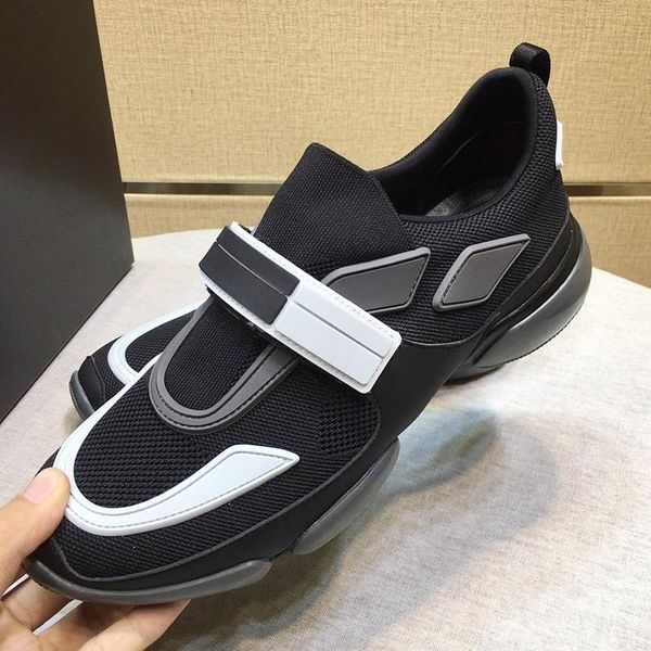 

cloudbust sneakers men 's shoes with origin box autumn and winter soft footwears breathable low hook &loop casual men, Black