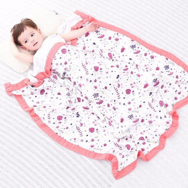 

blankets & swaddling purple four layer bamboo baby muslin blanket tree swaddle better than aden anais baby/bamboo infant wrap