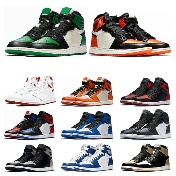 

1s mens basketball shoes pine green court purple chicago og 1 game royal blue backboard sports sneaker designer trainers size 7-13