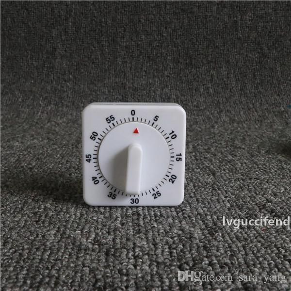 

fast shipping kitchen timer count down alarm reminder 60 minutes white square mechanical timer for kitchen