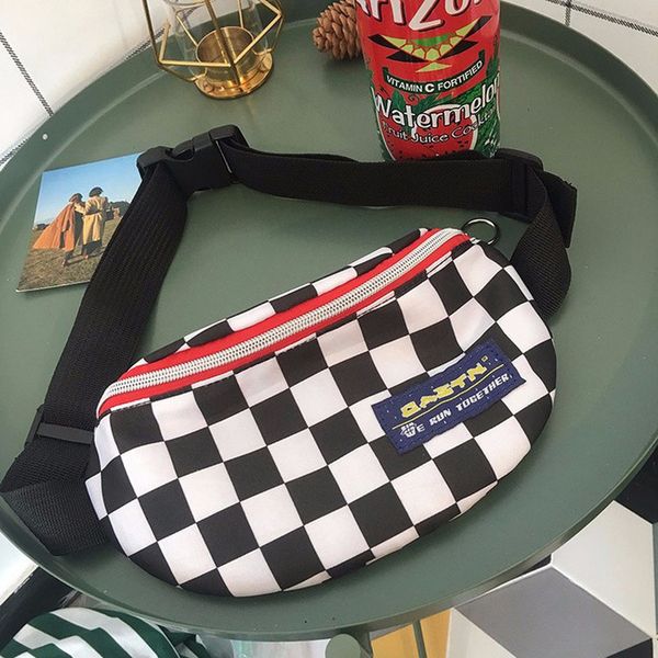 

waist bags for women fashion lattice fanny pack handy belt bag men anti theft single shoulder bag activity price sale