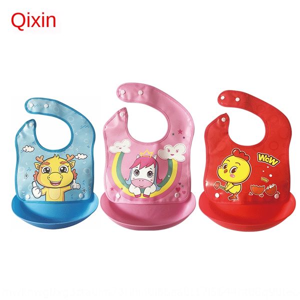 

odm three-dimensional waterproof bib saliva towel children's bib detachable baby's pocket waterproof eva saliva towel