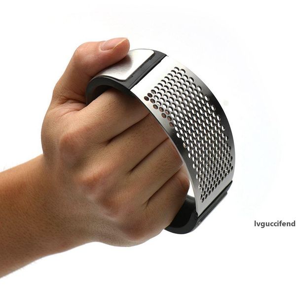 

30pcs stainless steel garlic press crusher crusher vegetable squeezer masher kitchen tools garlic mills with retail box garlic press rocker