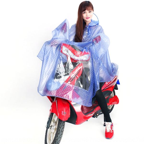 

ylkhj дождевик утолщенной электрический пончо с отражающей линзы плащ мотоцикл крышка корейский моды прозрачный кристалл мотоцикла плащ, Black