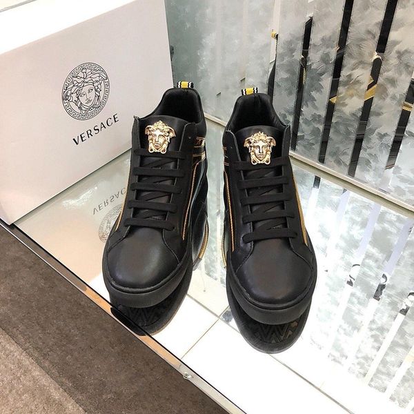 

new fashion men's boots high to help wild sports shoes casual outdoor leather comfortable travel shoes original box packaging, Black