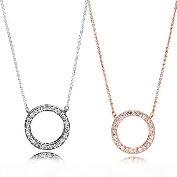 

designer jewelry ring necklace plated 18k gold screw necklace with rose gold platinum luxury woman love gift 2 colors zdl00730, Silver