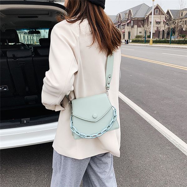 

wonen crossbody pu leather button chains hasp bags soft flap interior slot pocket solid color shoulder bag female messenger bags