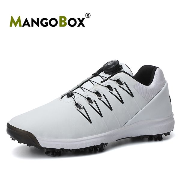 

new trend golf men shoes quick lacing mens golf sneakers leather men sport shoes brand f shoe non-slip gym sneakers for big boy