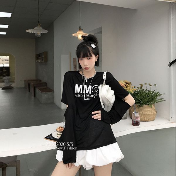 

рыхлые корейский стиль с длинными рукавами вс доказательство xacjz женщин напечатано с буквами в западном женском рыхлом в корейском стиле с, White