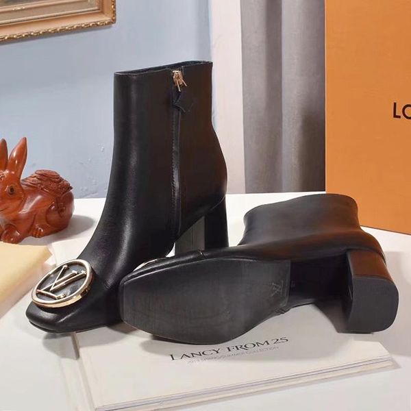 

luxury women fashion shoes leather madeleine ankle boot zipper style luxury bottes femmes snow winter leather big size lady shoes high -top