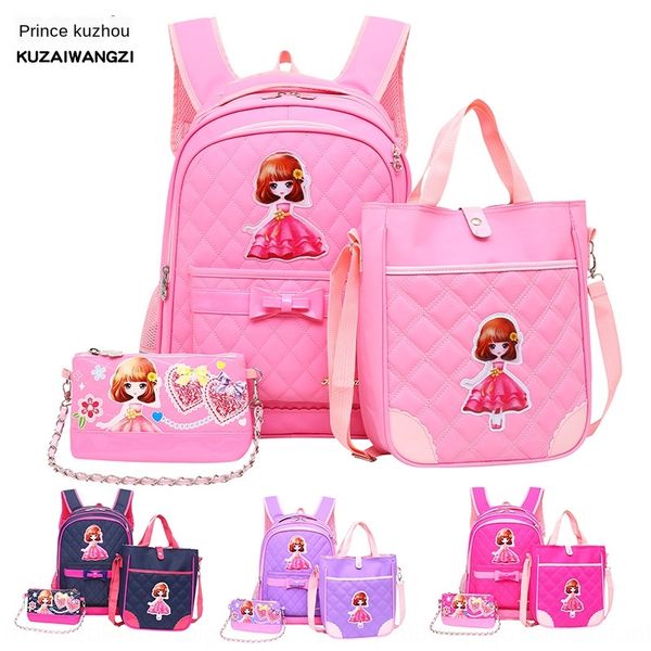 

children's 6-12 years old female primary school schoolbag 1-3 grade schoolbag backpack girl backpack 5-6 grade girl princess