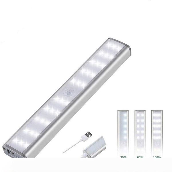 

pir motion sensor led light usb wireless led kitchen wall lamp 3 mode brightness level 30 led closet wardrobe under cabinet light
