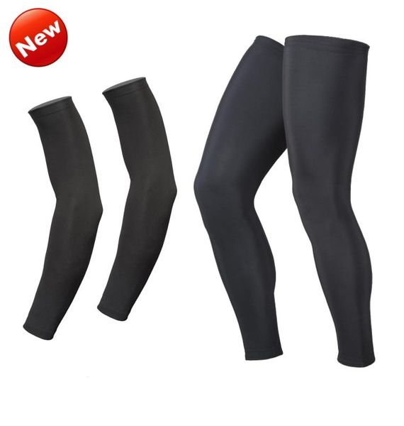 Ellenbogen-Knieschützer für Herren und Damen, UV-Schutz, MTB, Fahrrad, Radfahren, Armwärmer und Sport-Lauf-Leggings mit Sonnenärmeln