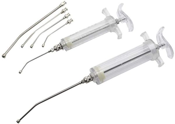 

syringe parrots bird feeding syringe with 6 pcs curved gavage tubes