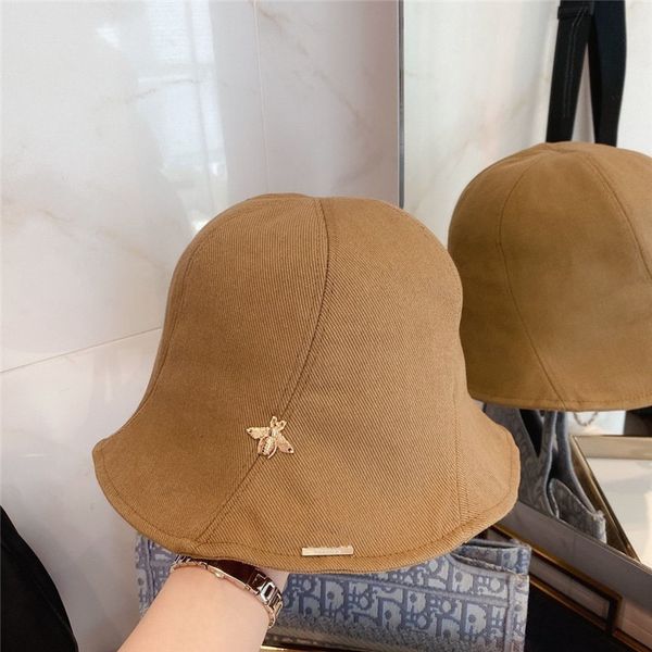 

fashion fishermen cap men women bucket hat casual wild splicing caps hats bee letter casquettes 2020 new style caps