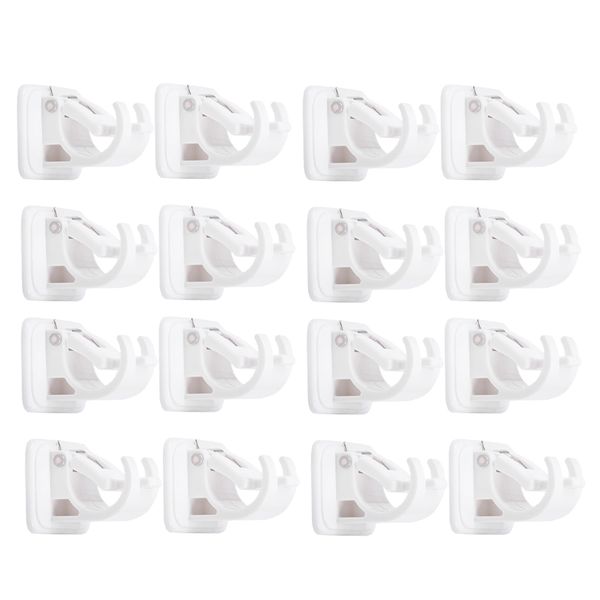 

16pcs/set curtain rod bracket pole wall bracket hooks for home kitchen
