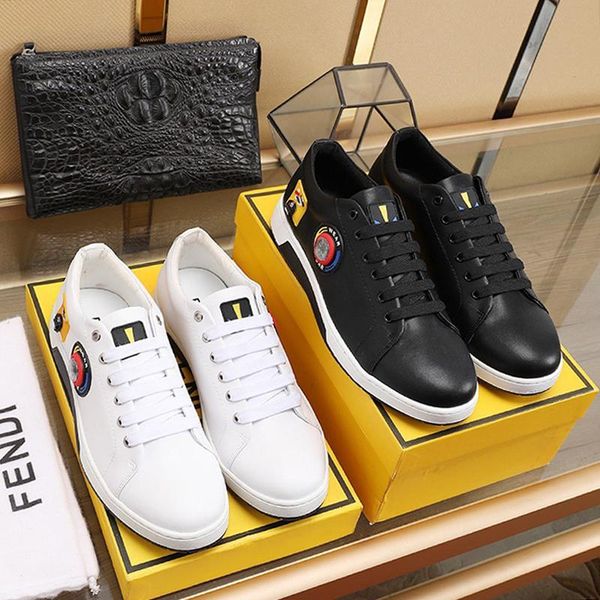 

comfortable mens shoes scarpe da uomo di lusso lightweight fashion classic designer leather shoes low lace -up plus size casual shoes, Black