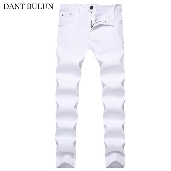 

men's jeans for men stretch denim tight slim fit classic skinny jean hombre elastic casual white pencil pants mens brand, Blue
