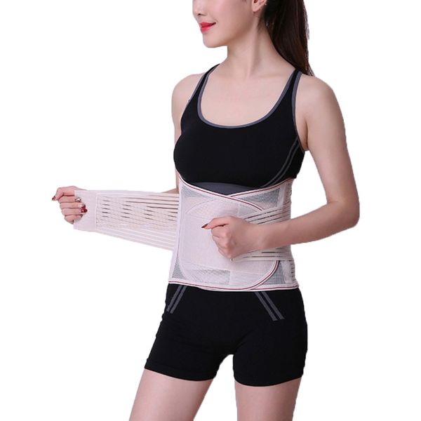 

adjustable waistband breathable corset with waist support, Black;gray