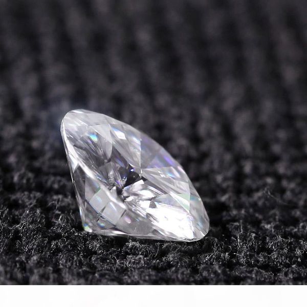 

r transgem 4mm 0 .25ct carat f colorless round brilliant cut moissanite loose lab diamond gemstone test as positive 1pcs, Black