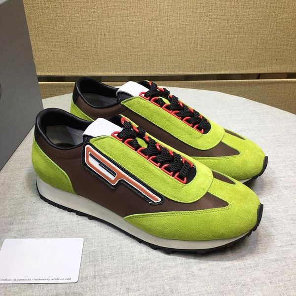 

2021 new arrival suede and nylon sneakers mens shoes autumn and winter footwears luxury sports plus size lace -up men shoes zapatillas hombr, Black