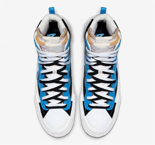 

2019 authentic blazer mid high sacai legend blue with the dunk snow beach ld waffle multi bv0072 -001 men outdoor shoes size 5 -13