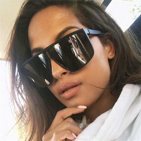 

trendy new oversized sunglasses female classic big square frame sunglasses retro men driving glasses vintgae shades for women, White;black